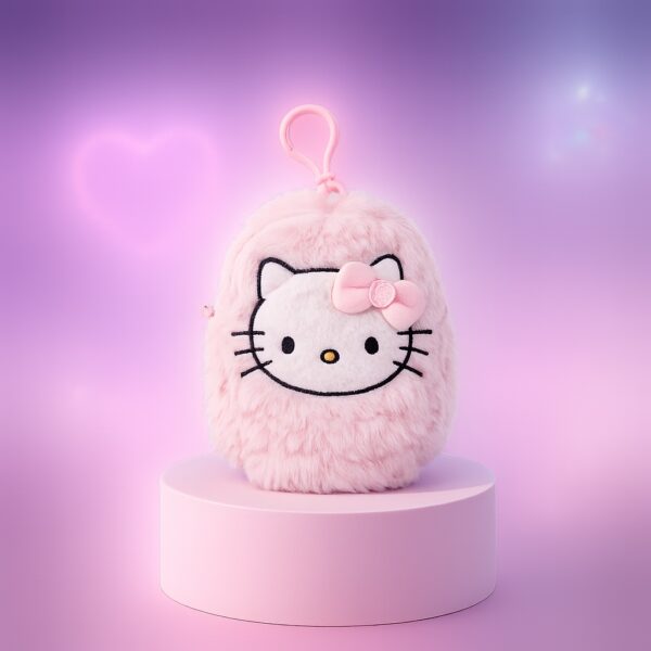 Porte-monnaie peluche Hello Kitty