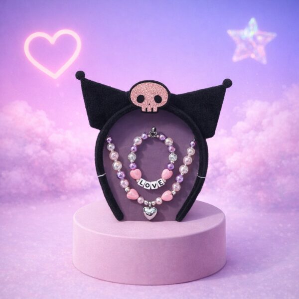 Set serre-tete et bijoux Kuromi