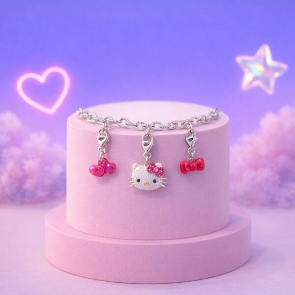 Bracelet et 3 charms Hello Kitty and Friends