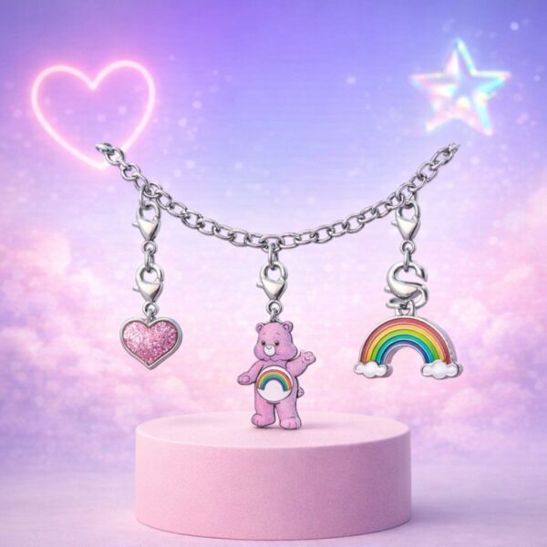 Collier et 3 breloques Care Bears