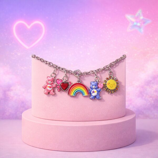 Bracelet a breloques Care Bears / Strawberry Shortcake