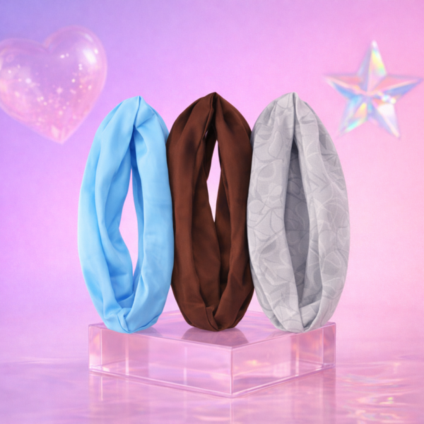 Bandeau uni (modele 2) - Bleu ciel