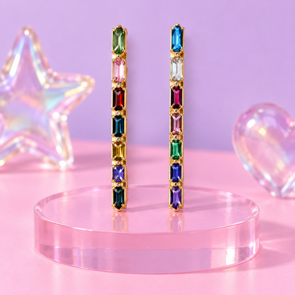 Barrette bijoux multicolore - Multicolore