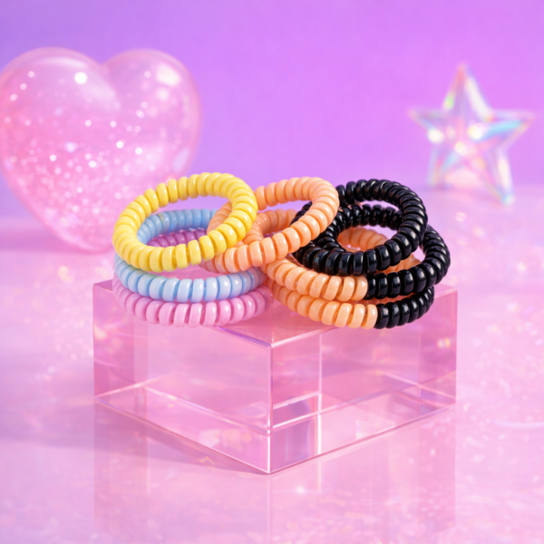 Elastiques spirales (modele B) - Jaune