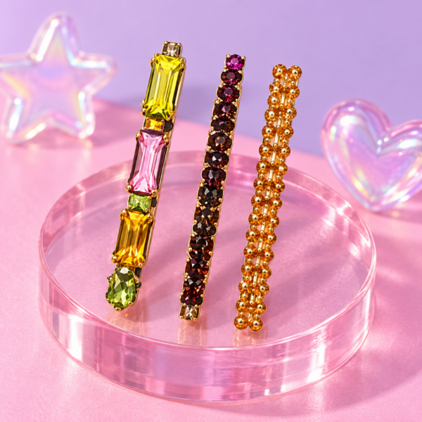 Set barrettes bijoux - Multicolore